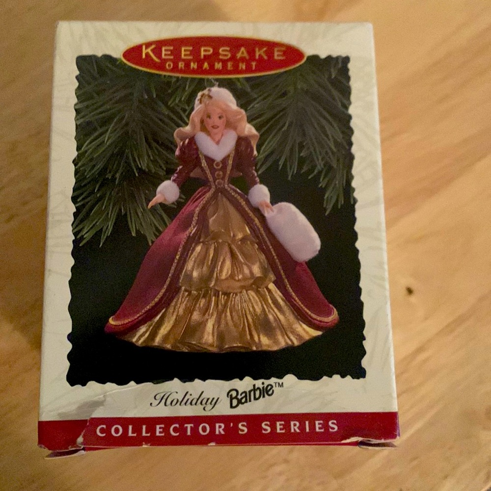 1996 Hallmark Happy Holidays Barbie Ornament